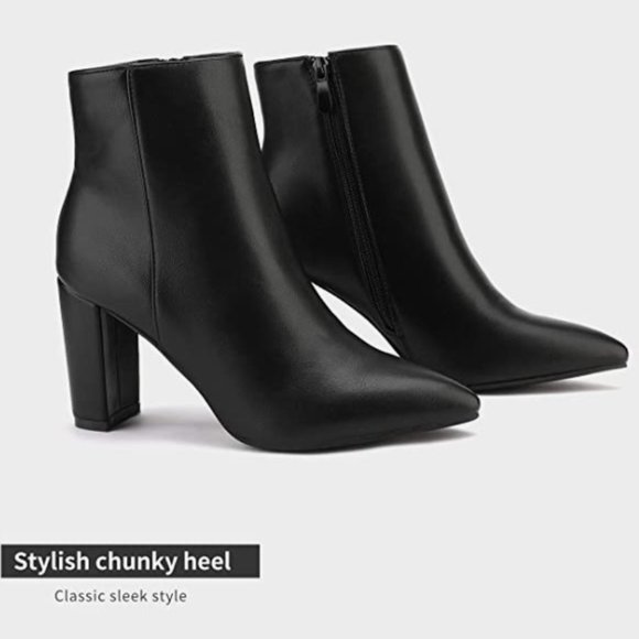 NEW Dream Pairs Womens Platform Chunky Block Heel Ankle Booties Sz 8 - Picture 4 of 5